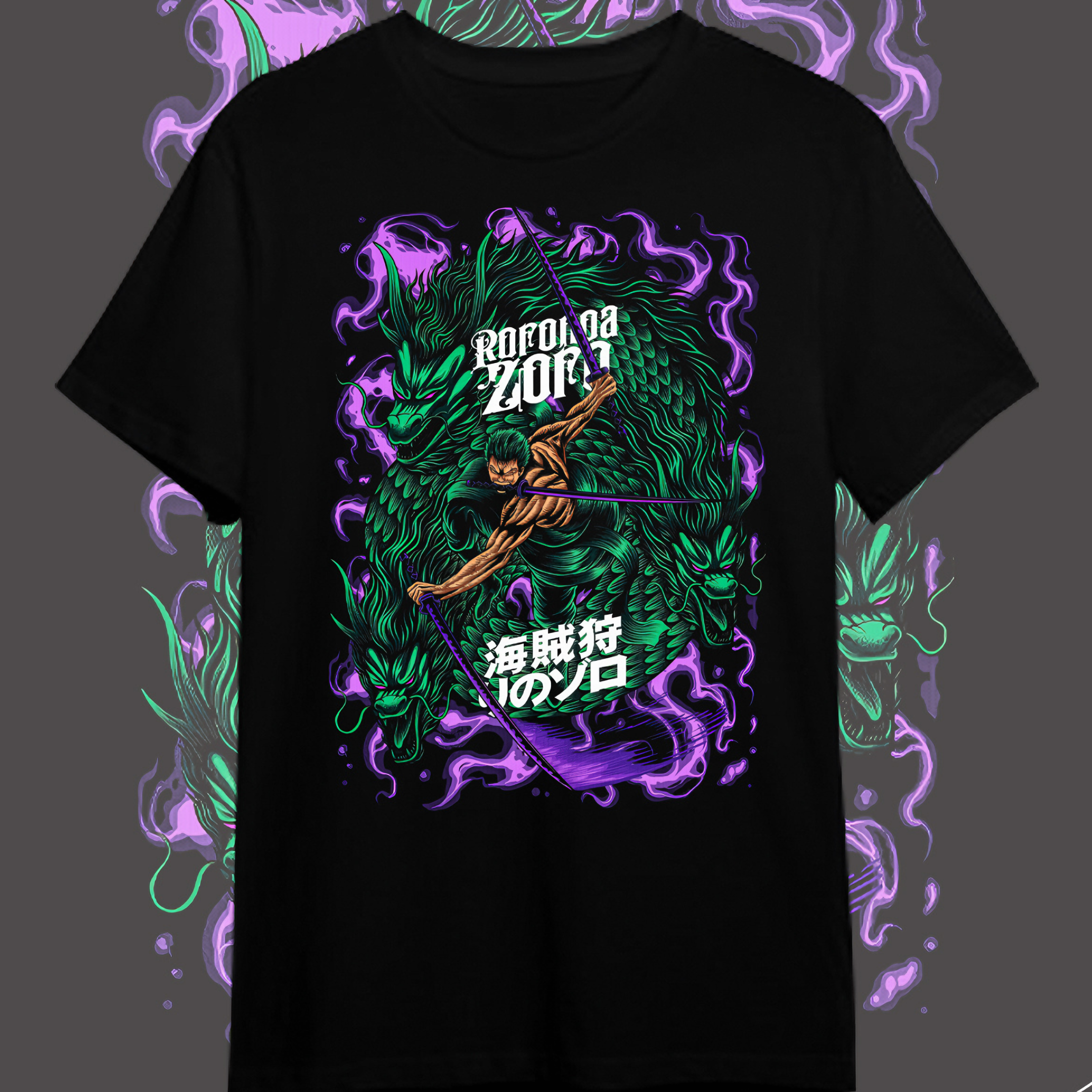 Nome do produto: T-shirt Premium One Piece Zoro