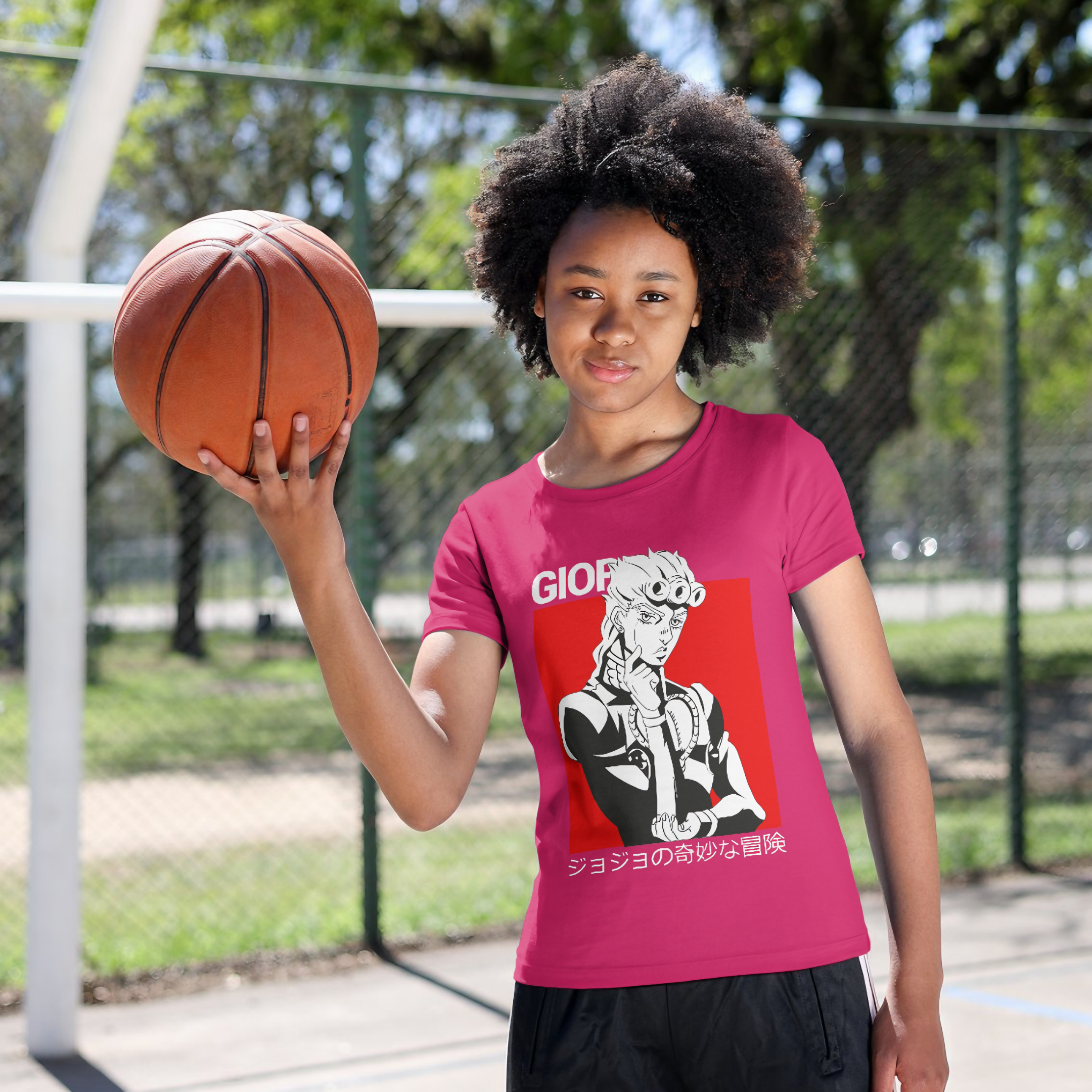 Nome do produto: T-shirt Feminino JoJo\'s Bizarre Adventure Giorno Giovanna