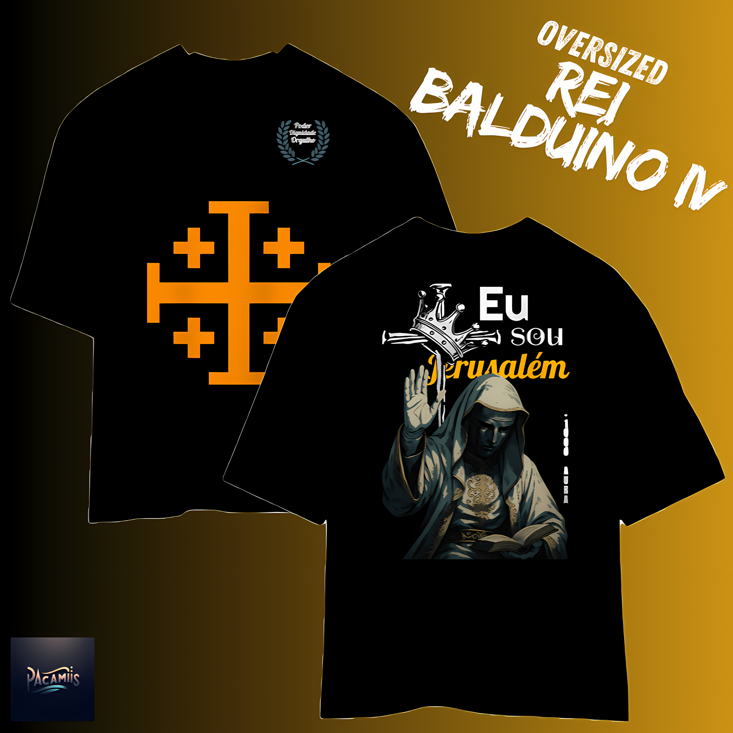 Nome do produto: T-shirt Oversized Unissex Premium Balduíno IV