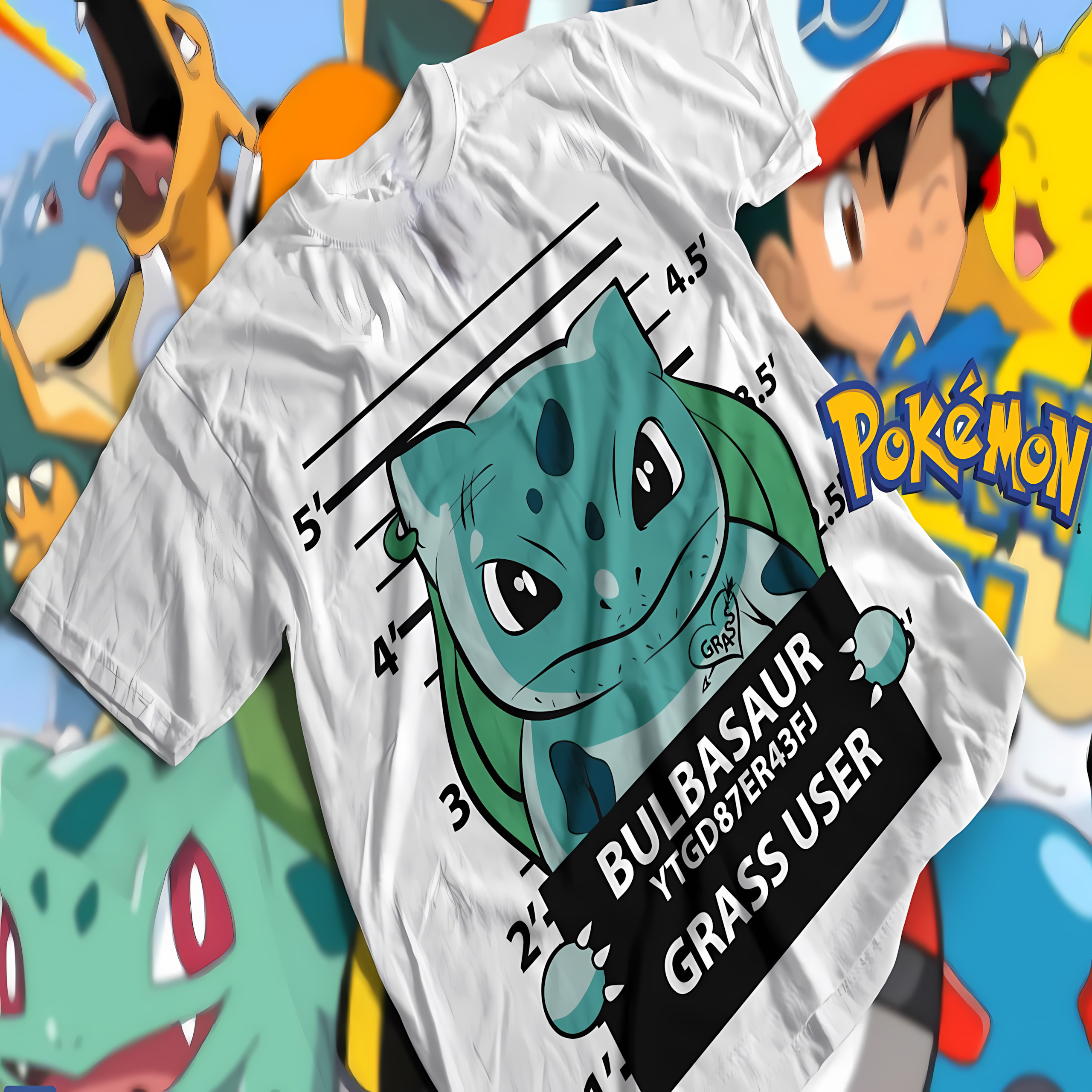 Nome do produto: T-shirt Premium Unissex Pokémon Bulbasaur