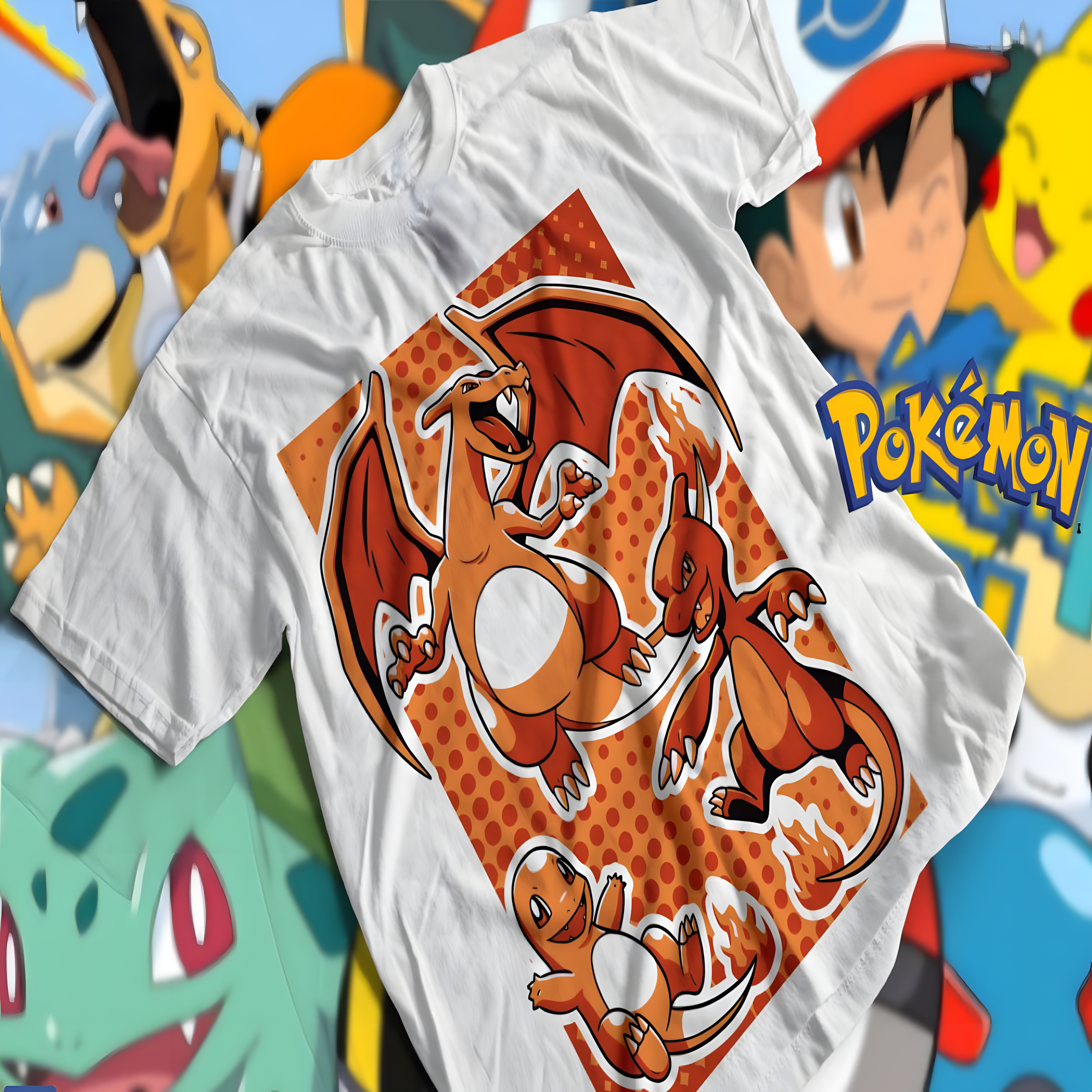 Nome do produto: T-shirt Premium Unissex Pokémon Charizard