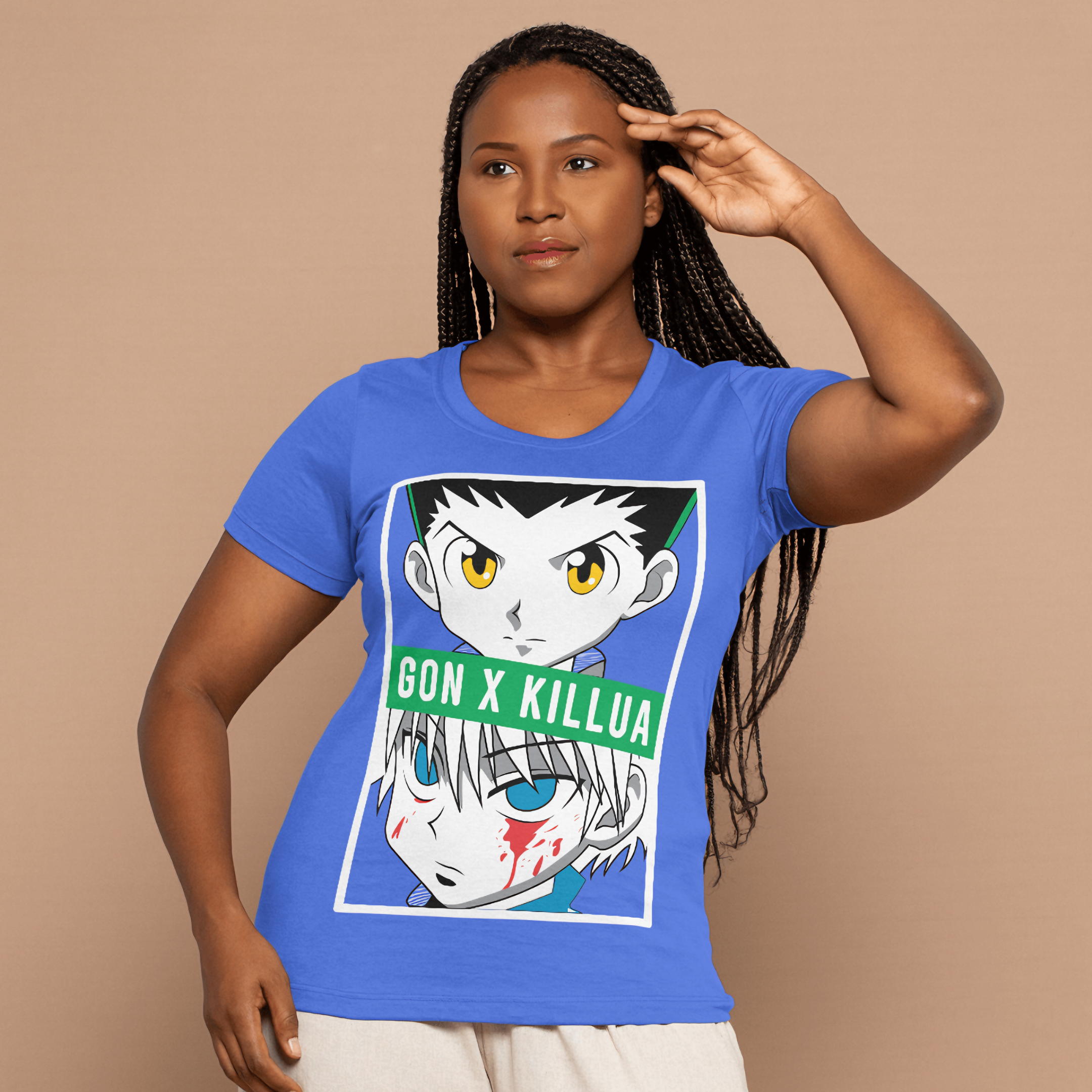 Nome do produto: T-shirt Feminino HXH Gon x Killua