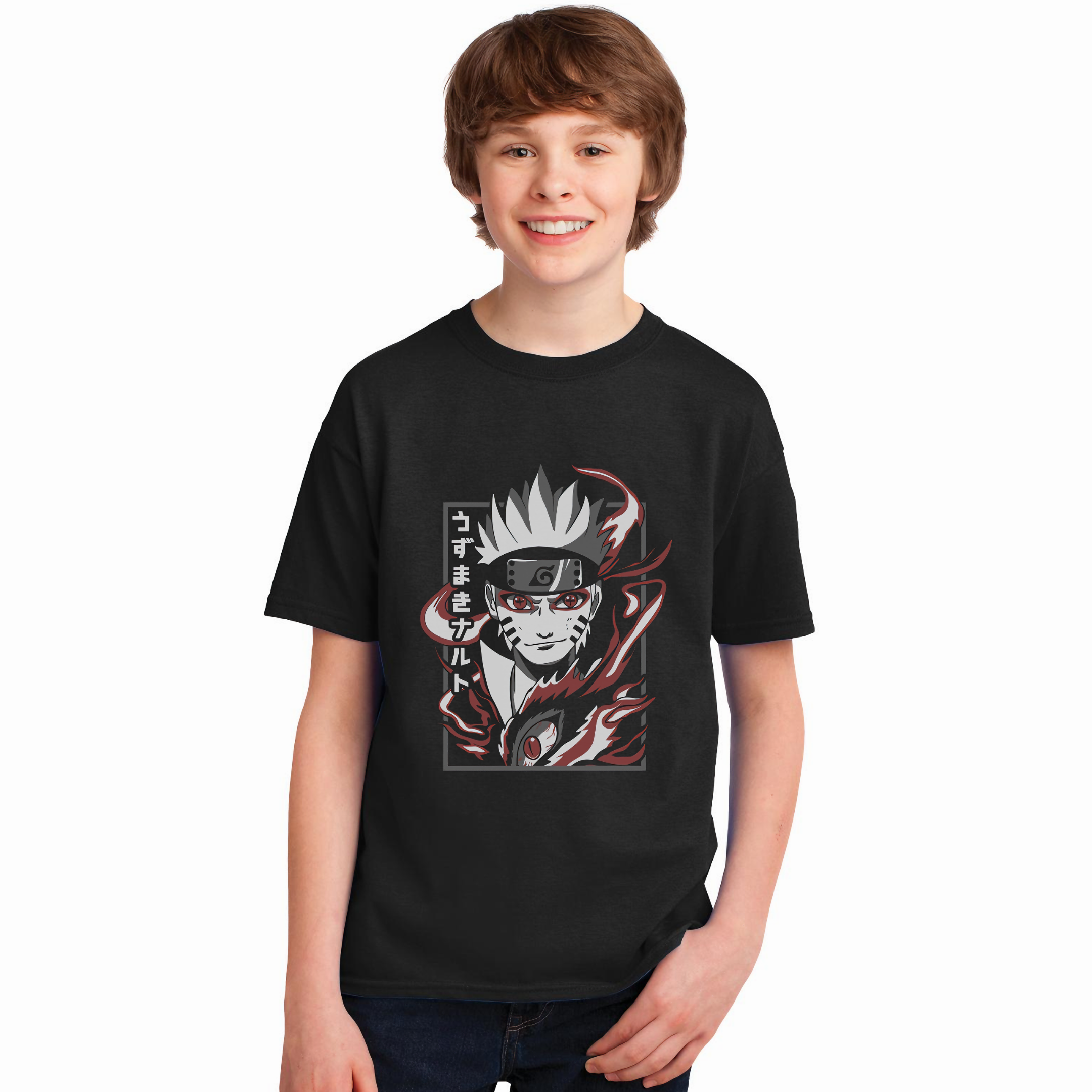 Nome do produto: T-shirt Premium Infantil Uzumaki Naruto