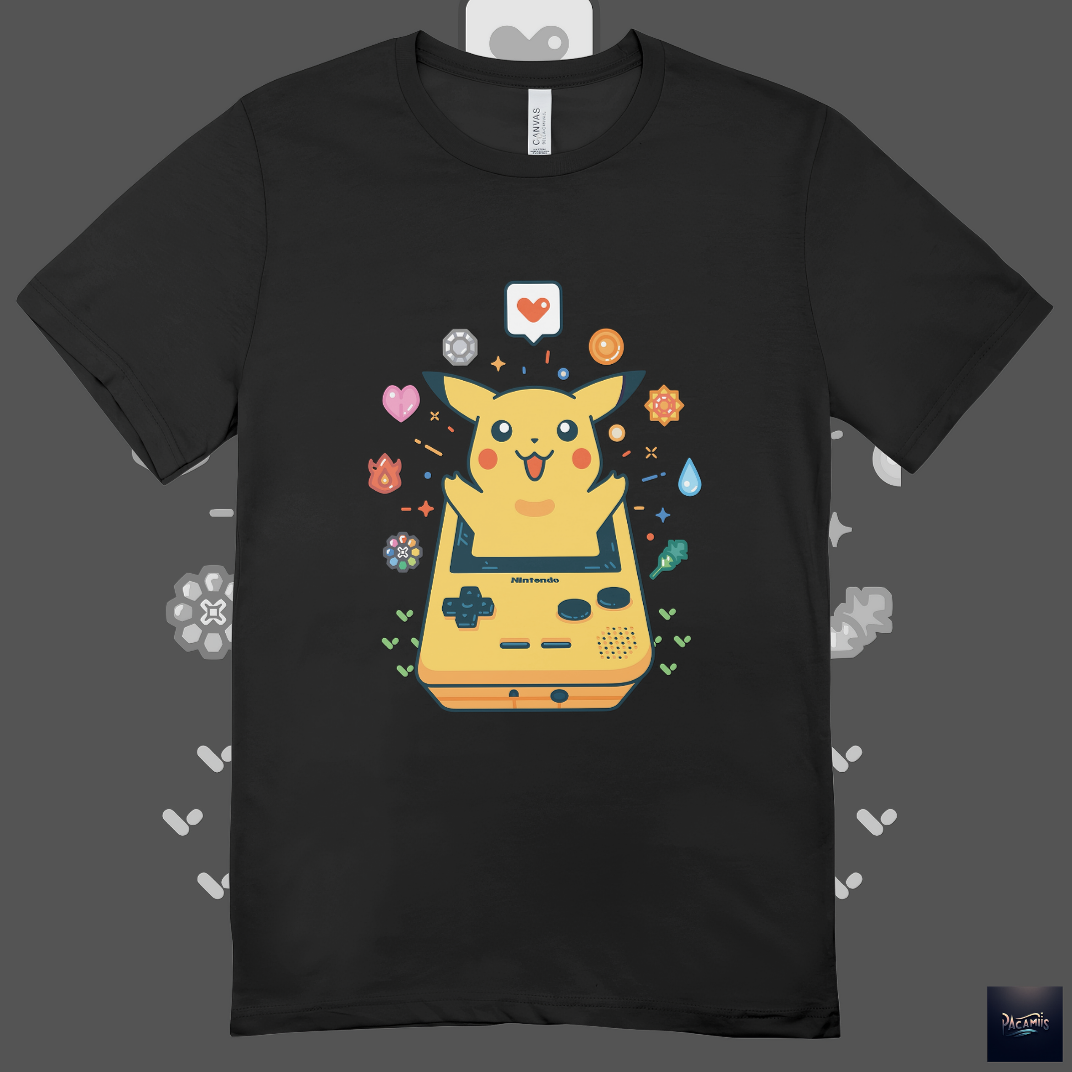 Nome do produto: T-shirt Premium Pokémon Pikachu Game