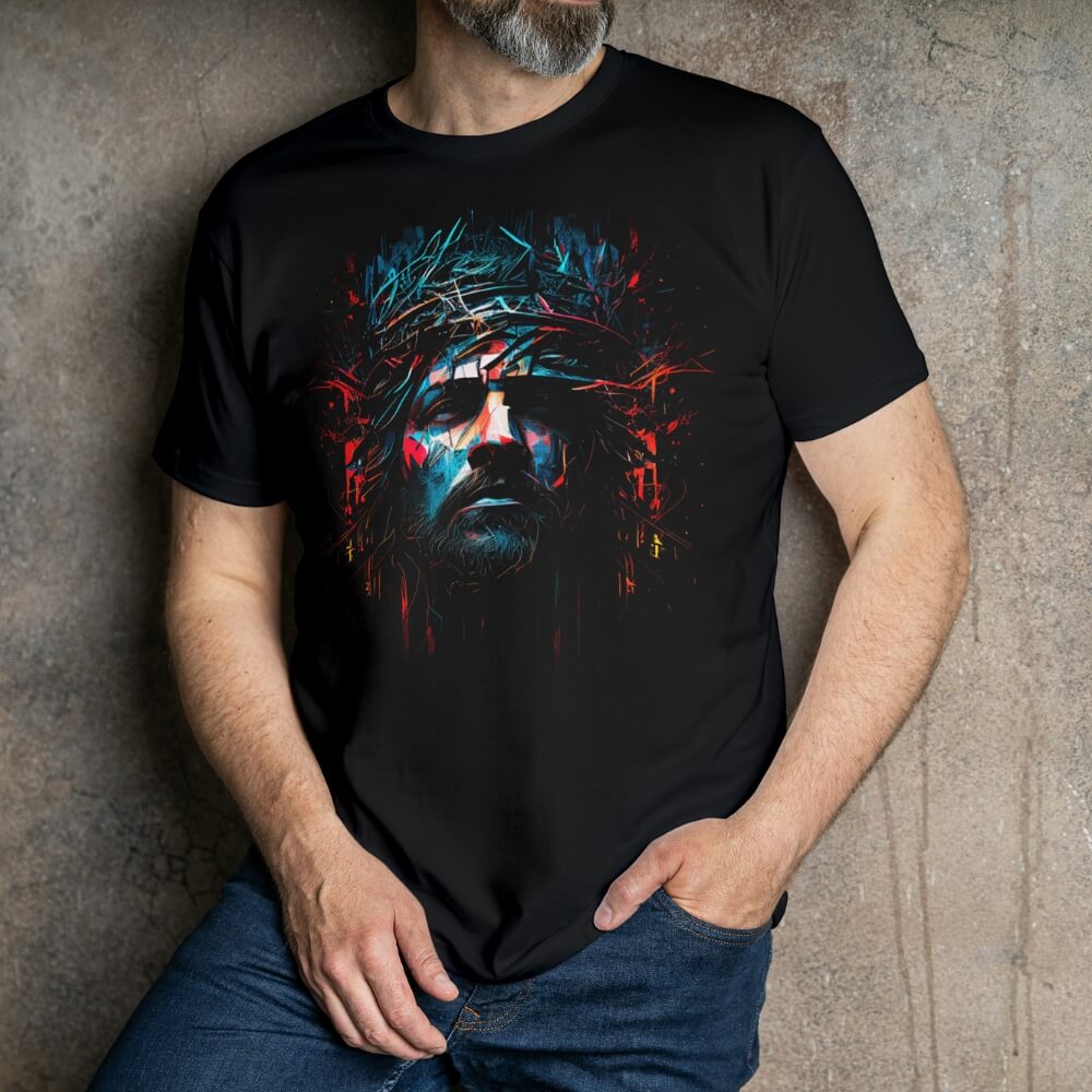 Nome do produto: Camisa - Jesus Cristo - Camiseta - Unissex - Premium (Cor Preta)