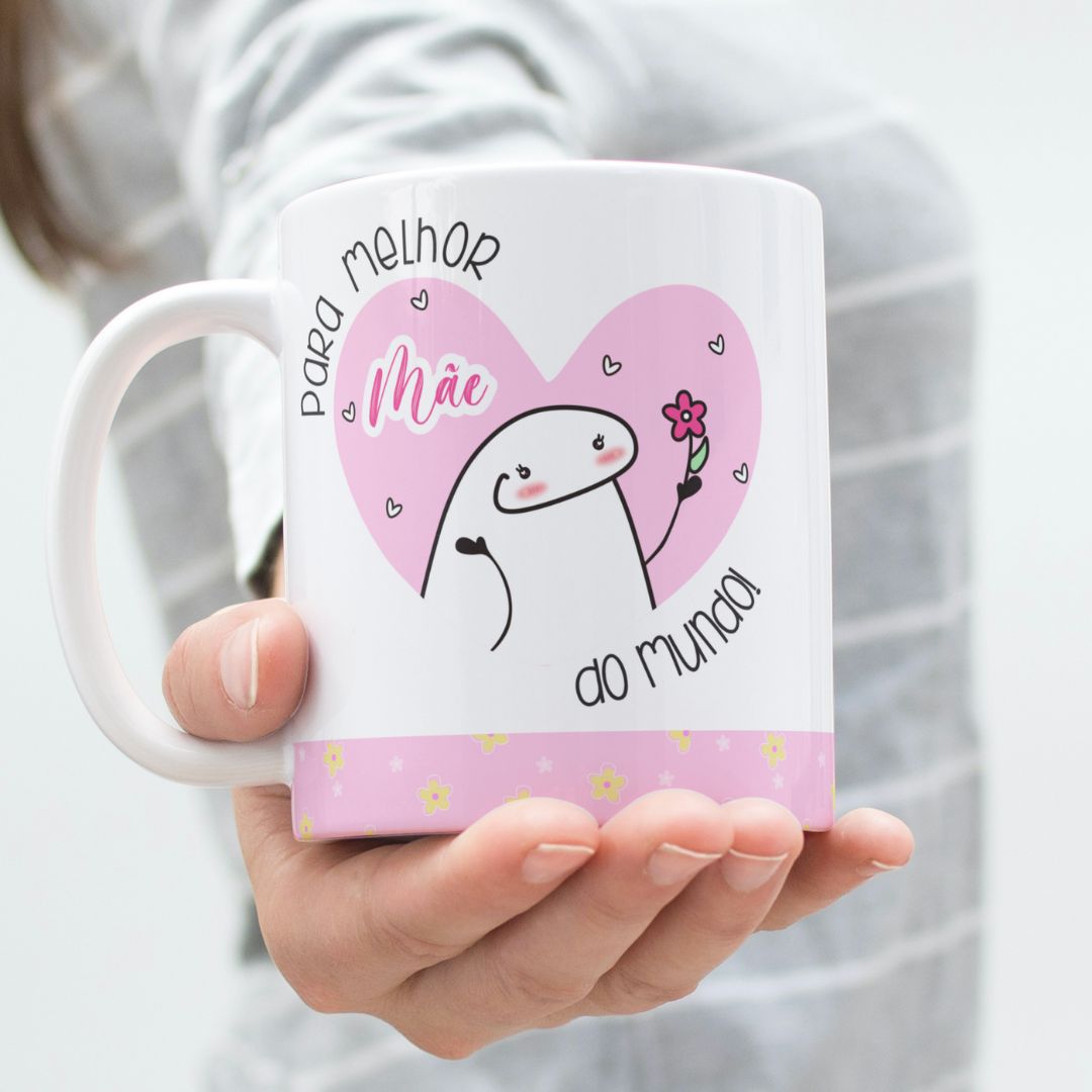Nome do produto: Para a Melhor Mãe do Mundo - Caneca de Porcelana