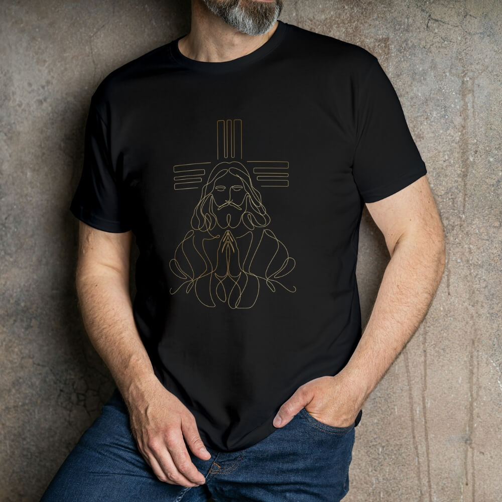 Nome do produto: Camisa Oração é uma Benção - Jesus Cristo - Camiseta - Unisex - Premium