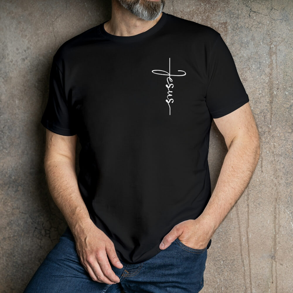 Nome do produto: Camisa Jesus - Camiseta - Unisex - Premium (Preta)