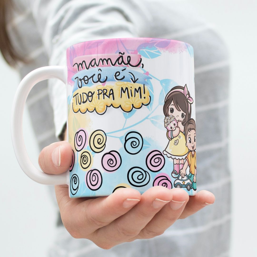 Nome do produto: Mamãe você é Tudo pra Mim! - Caneca de Porcelana