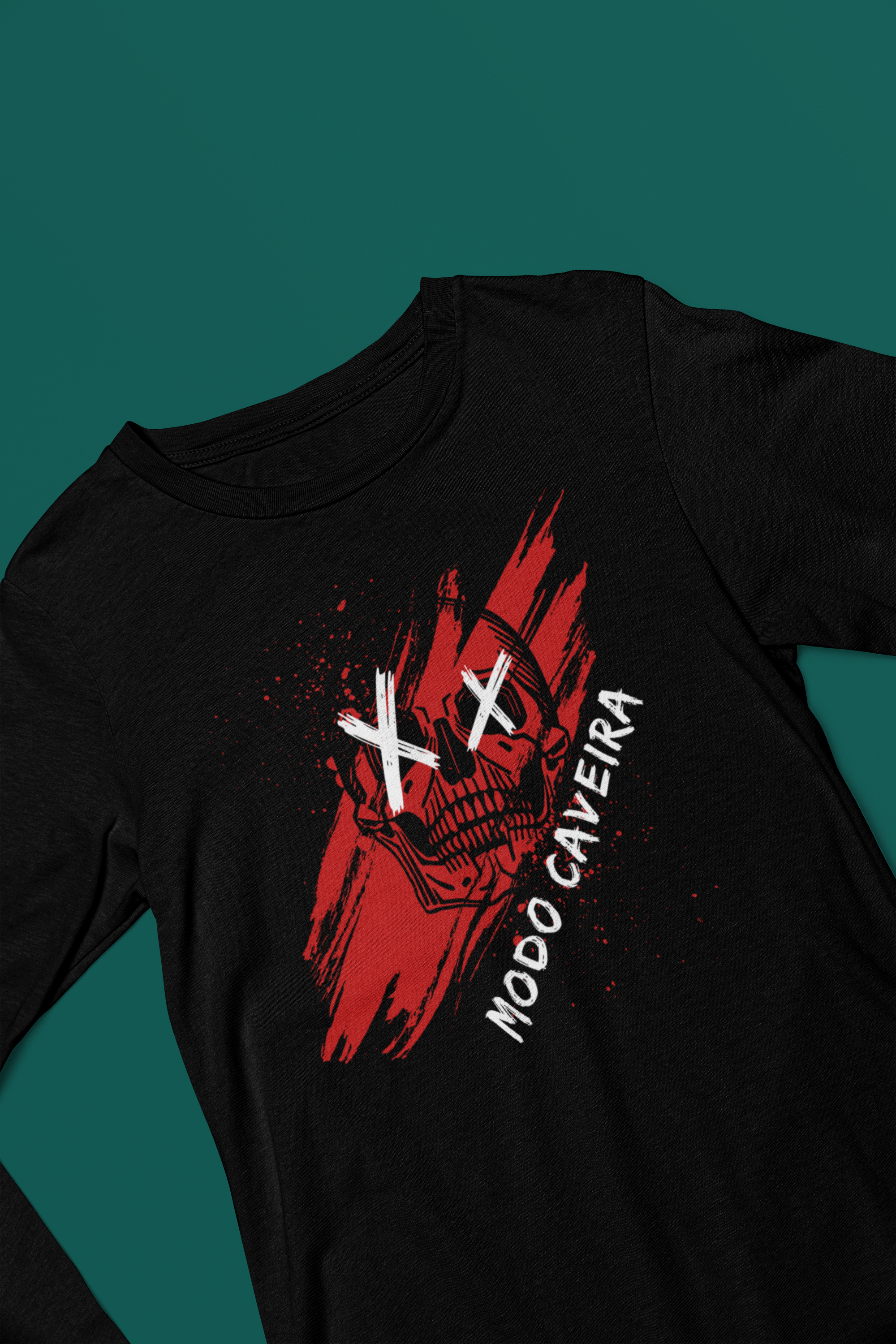 Nome do produto: Camisa Mang Longa Sport Dry UV - Modo Caveira