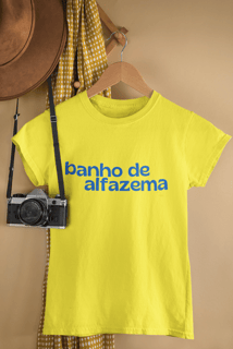 Baby Look Estonada Letra Única Baianidade Banho de Alfazema