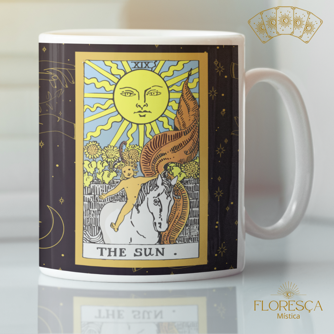 Nome do produto: Coleção 22 Arcanos do Tarot Black - O Sol