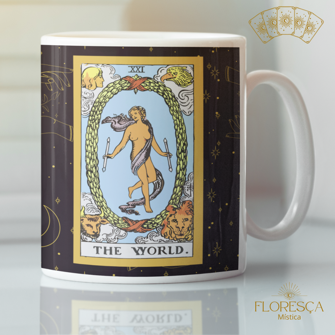 Nome do produto: Coleção 22 Arcanos do Tarot Black - O Mundo