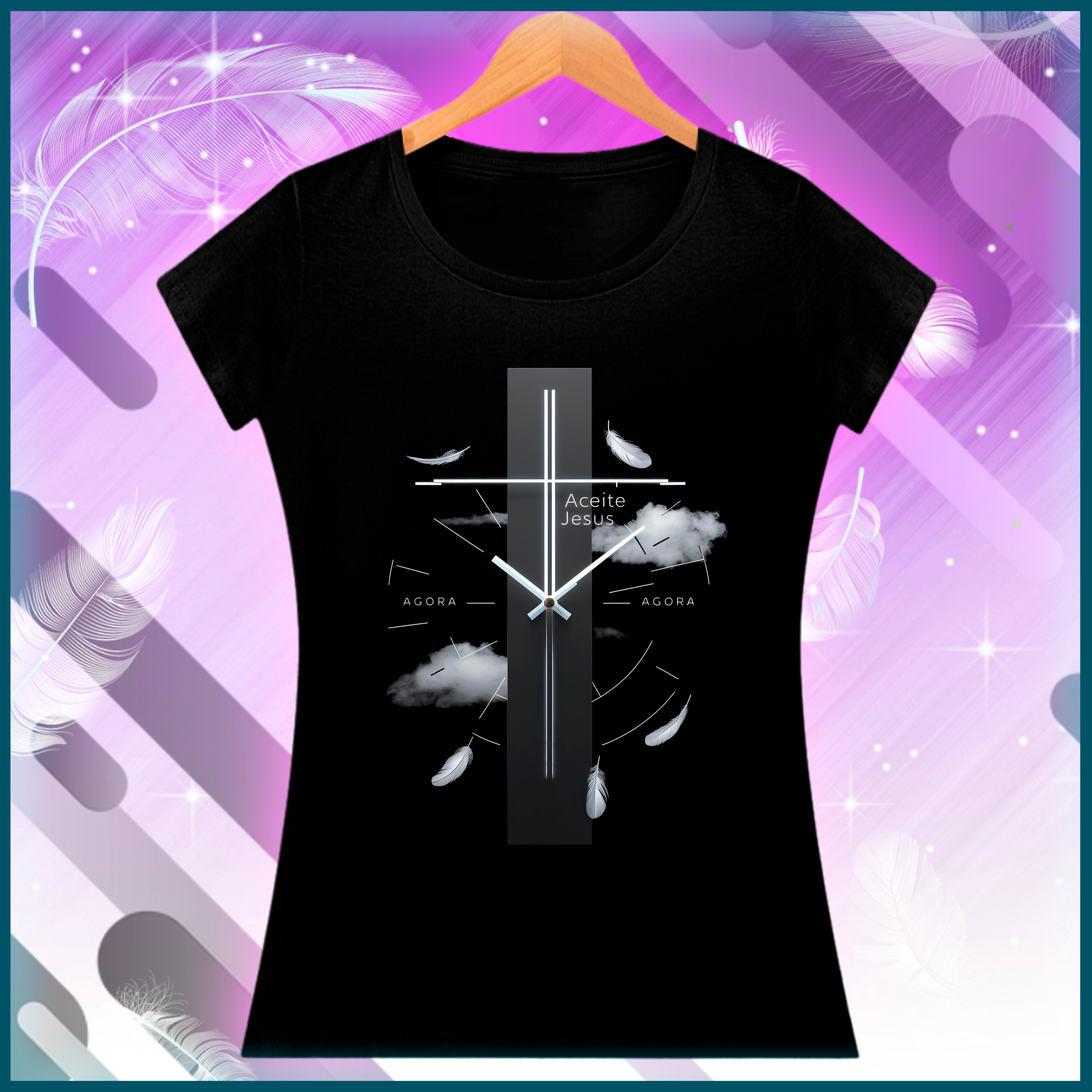 Nome do produto: Baby look - Aceite Jesus AGORA