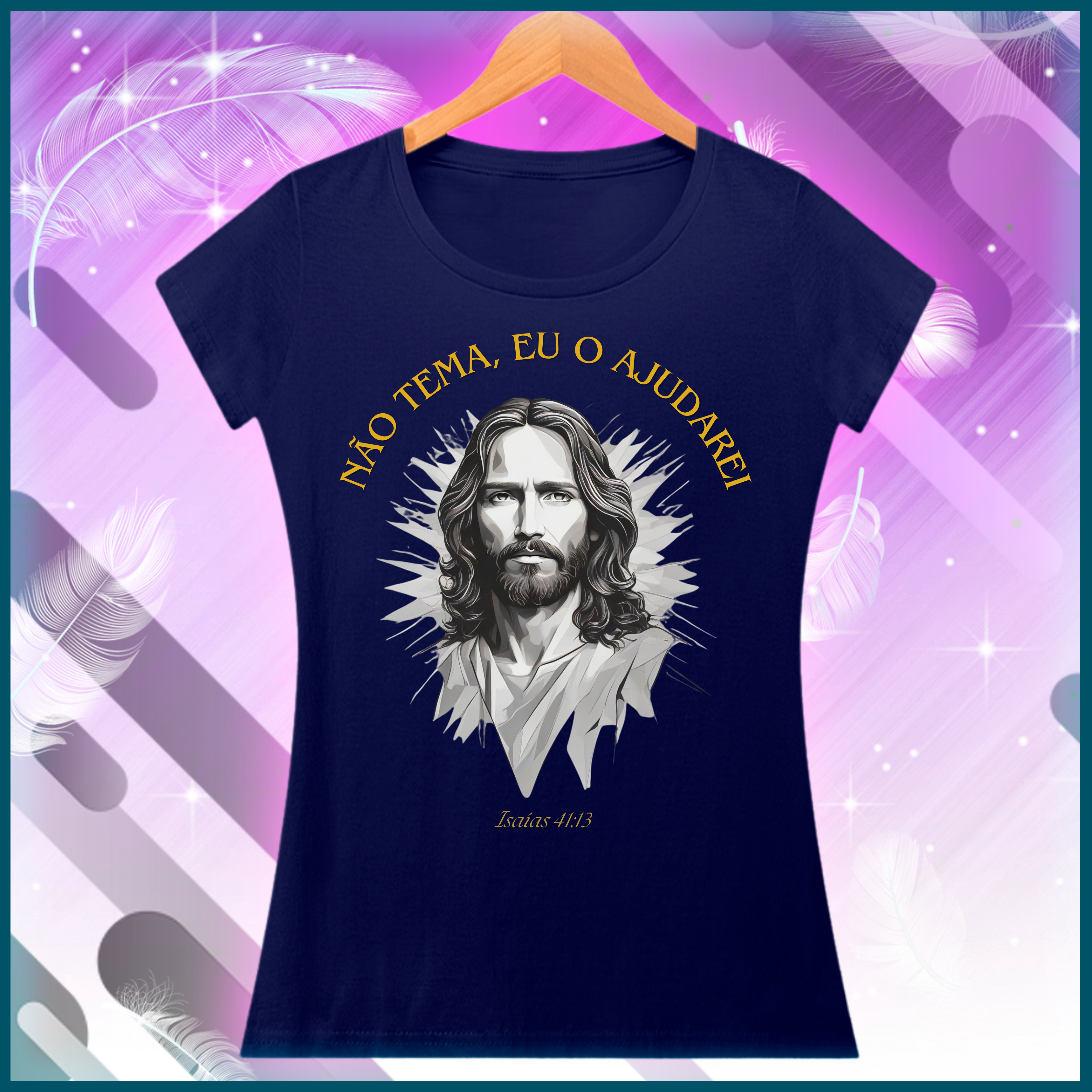 Nome do produto: Baby look - Isaías 41:13