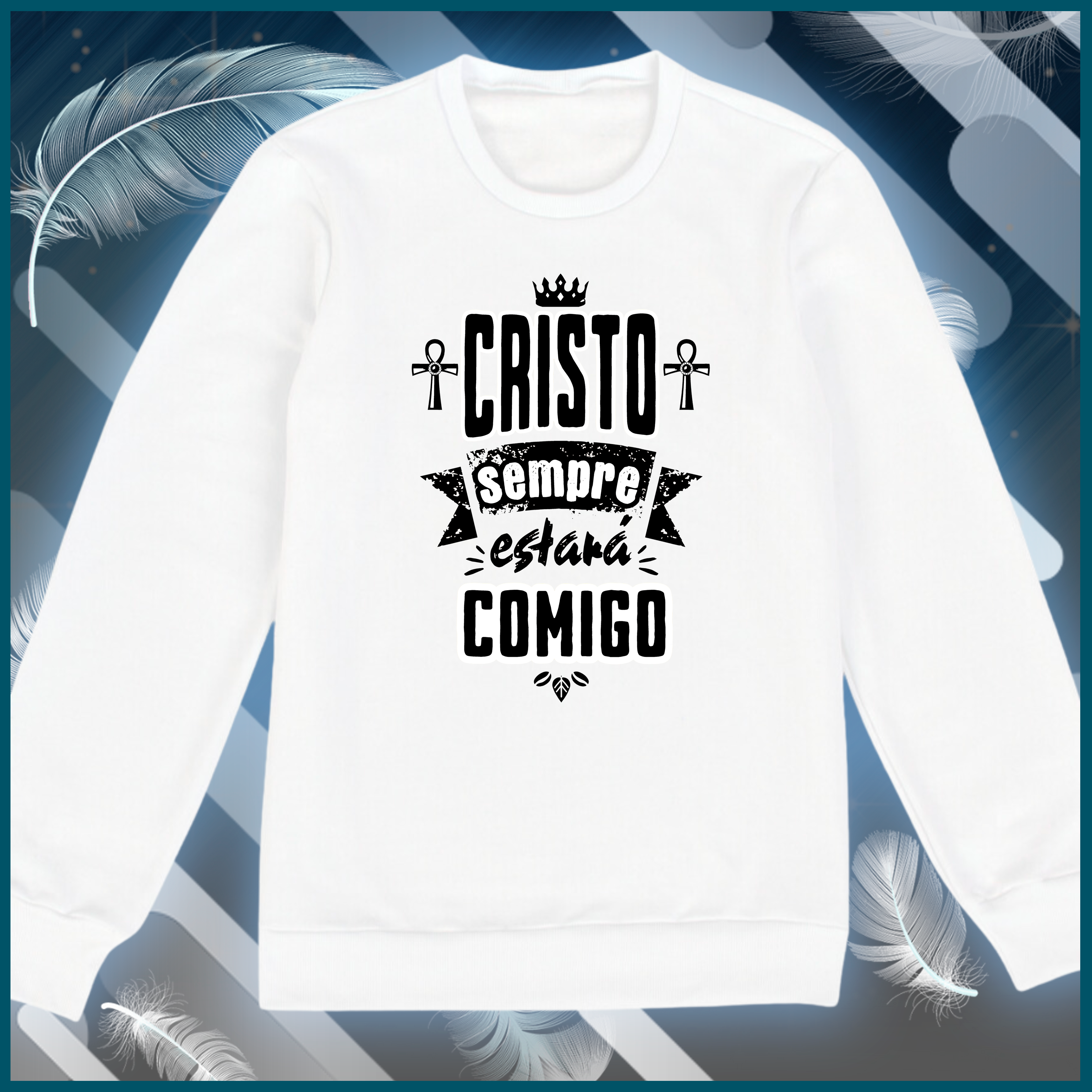 Nome do produto: Moletom Fechado - Cristo sempre estará comigo