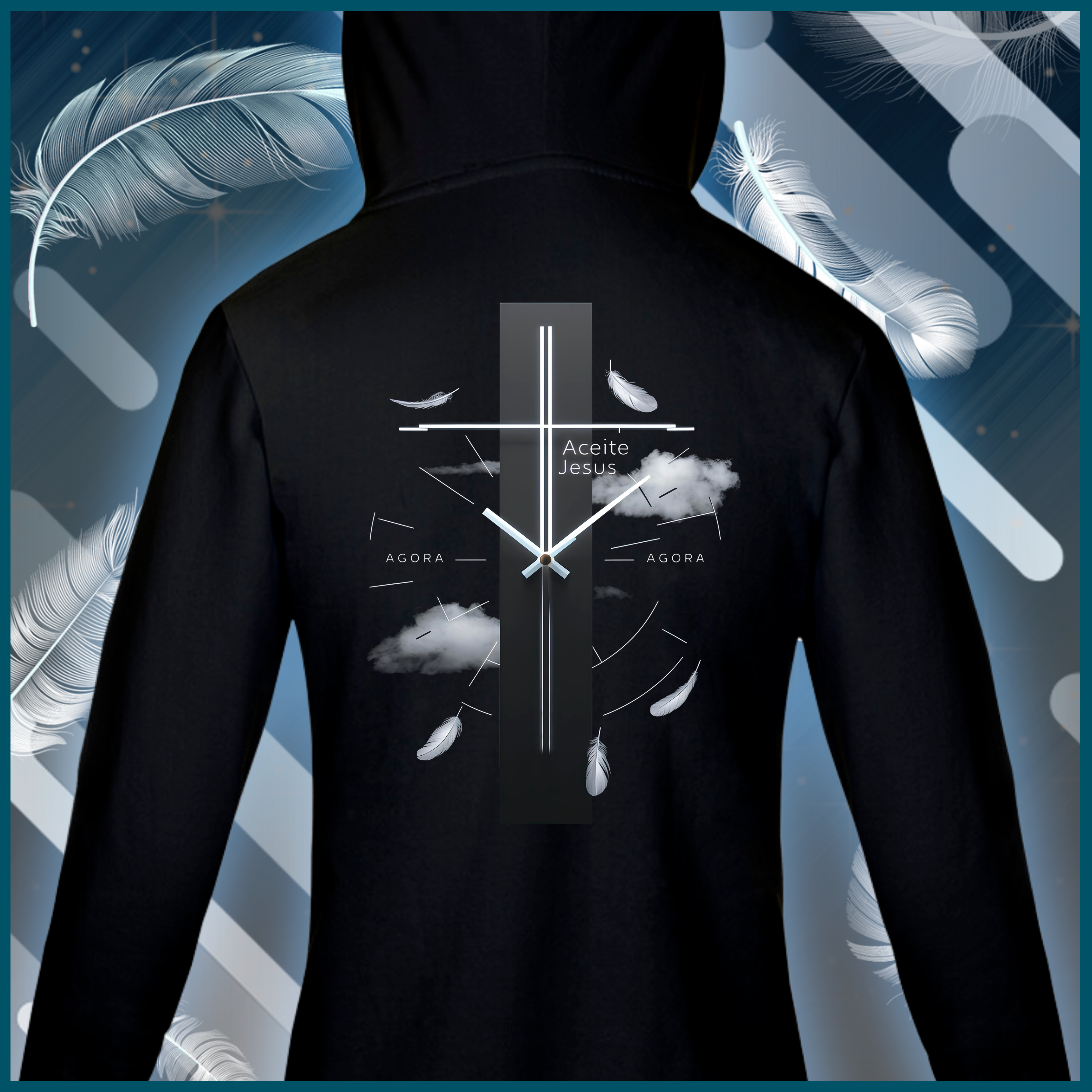 Nome do produto: Moletom Com Zíper - Aceite Jesus AGORA