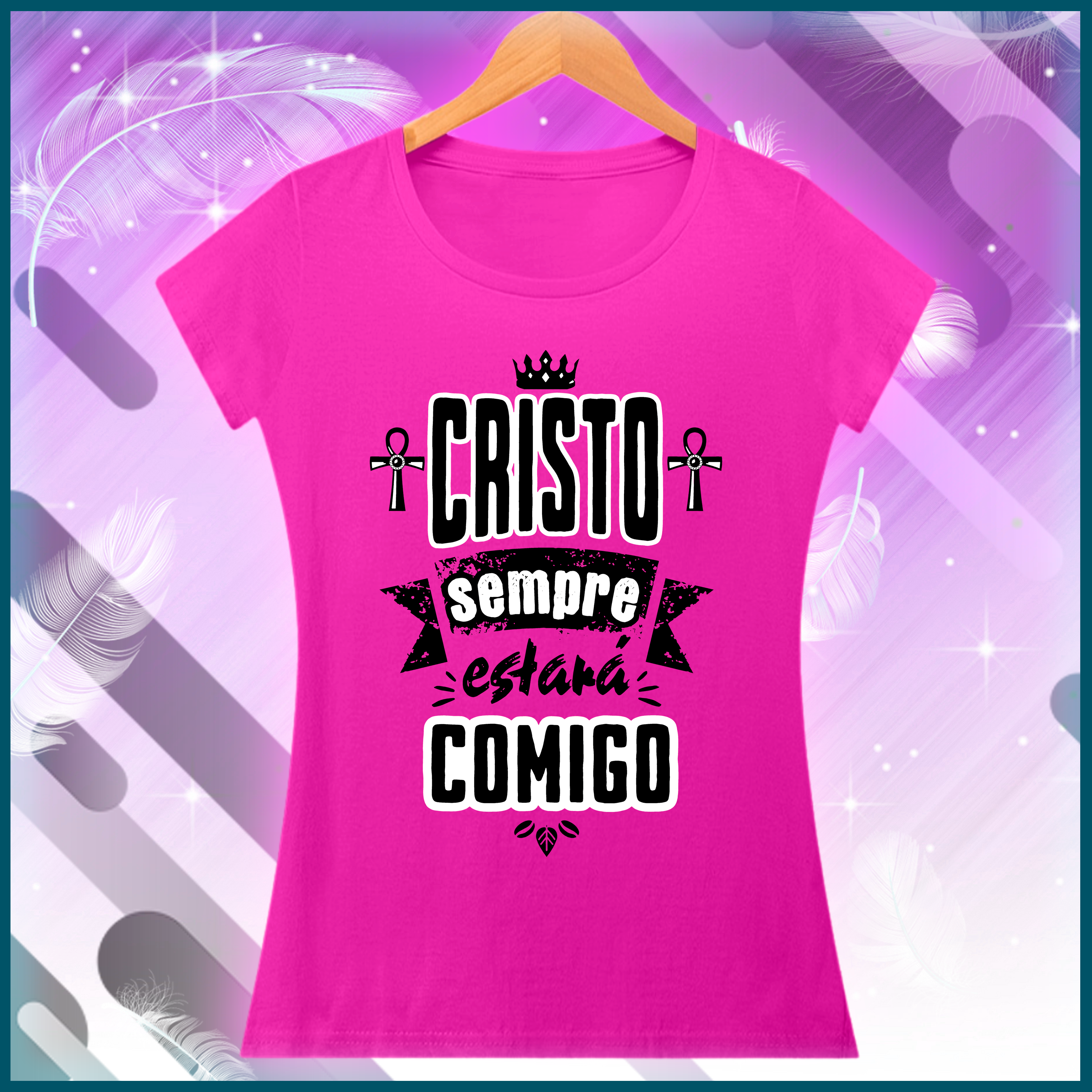 Nome do produto: Baby look - Cristo sempre estará comigo