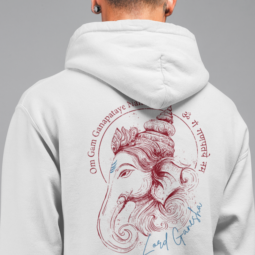 Ganesha - Moletom Prime de Bolso - Branco/Off White