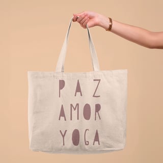 Paz, Amor e Yoga - Ecobag