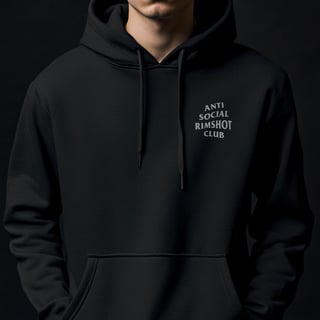 Moletom Anti Social Rimshot Club (Preto)