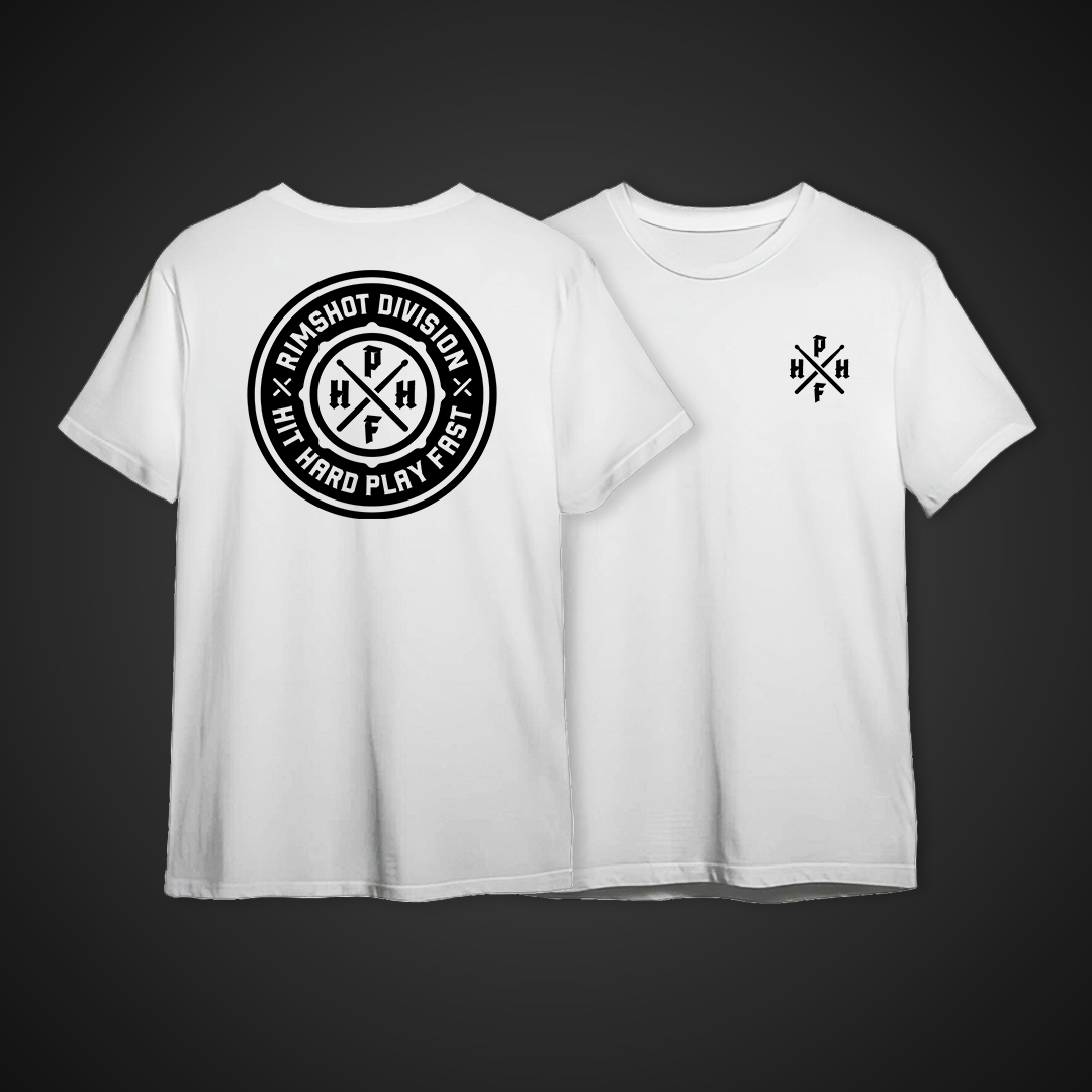 Camiseta RSD Hit Hard Play Fast (Branca | Cinza)