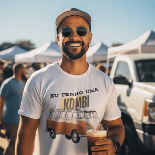 Camiseta Quality Vintage Eu tenho Uma Kombi - Unissex