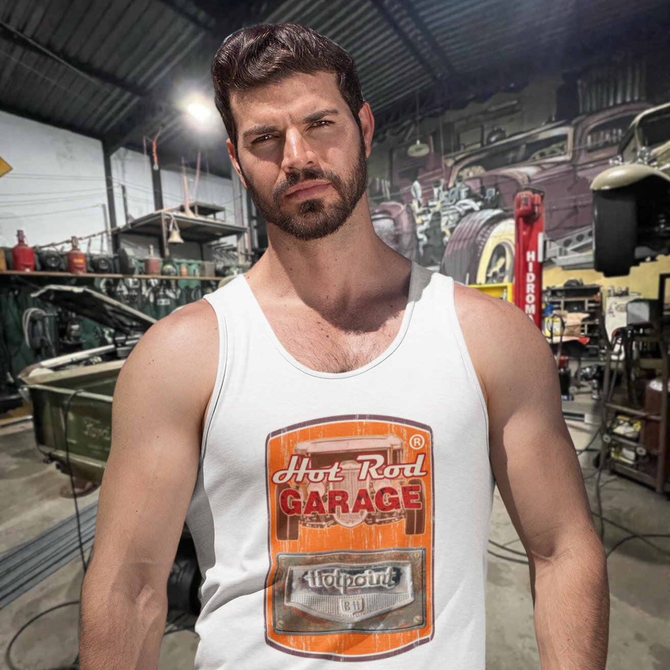 Nome do produto: Camiseta Quality Regata Hotpoint Garage - Unissex