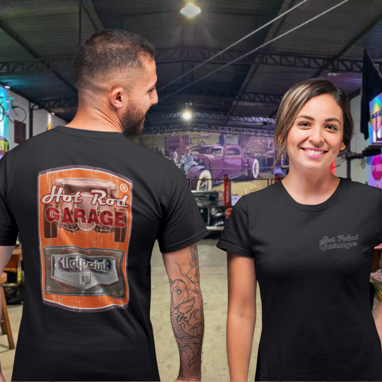Nome do produto: Camiseta Quality Oficial Hotpoint Garage II - Frente e Verso - Unissex