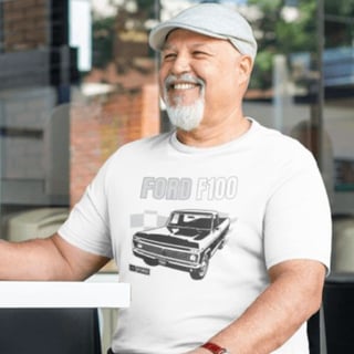 Camiseta Quality Pickup Ford F-100 Bumpside - Unissex 