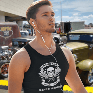 Camiseta Quality Regata Masculina - Estampa Comando Bravo Alternativa - Preta