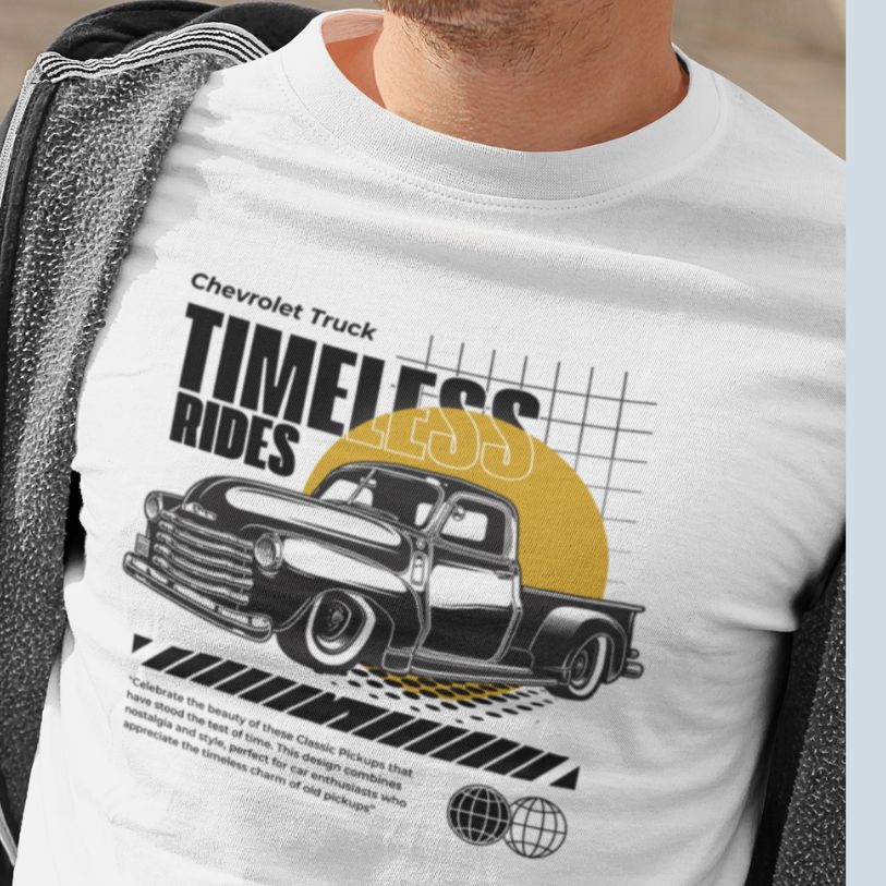 Camiseta Quality Timeless Rides – Chevrolet 3100 Boca de Sapo - Unissex