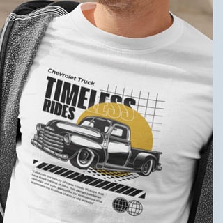 Camiseta Quality Timeless Rides – Chevrolet 3100 Boca de Sapo - Unissex