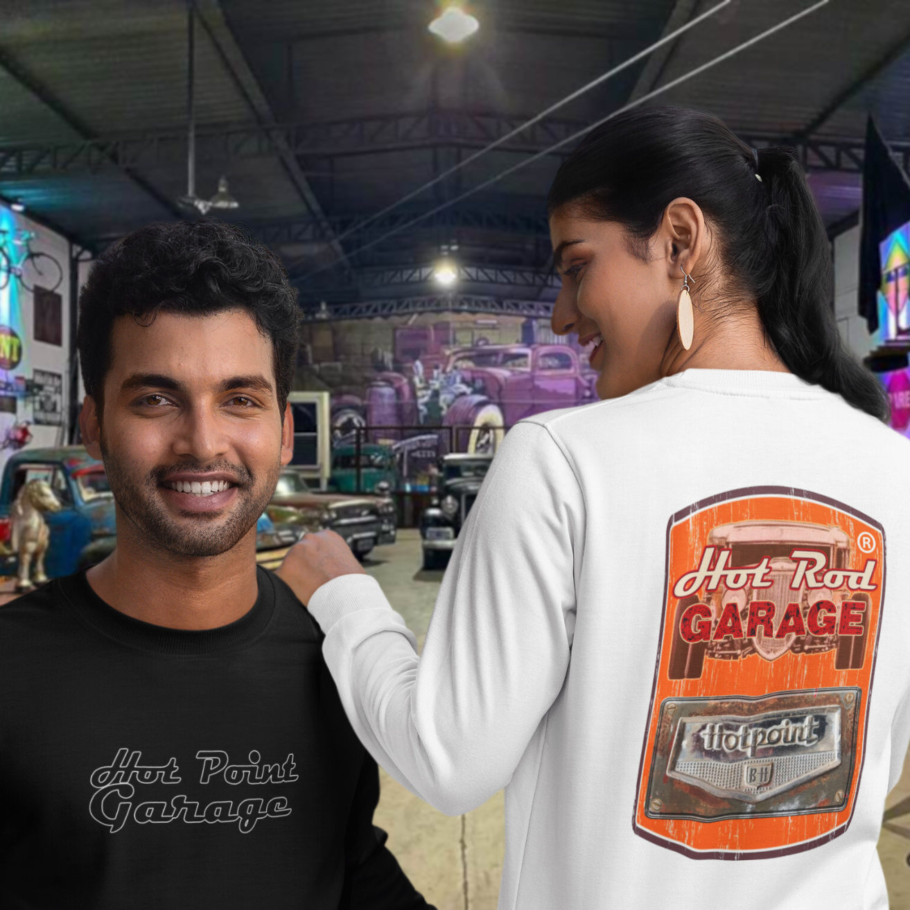 MoletomP rime Fechado Hotpoint Garage - Unissex - Rat Rod em Estilo