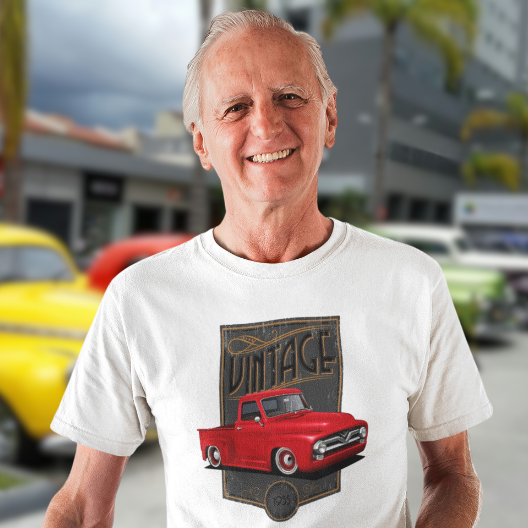 Camiseta Quality Vintage Pick-up Ford F-100 - Unissex