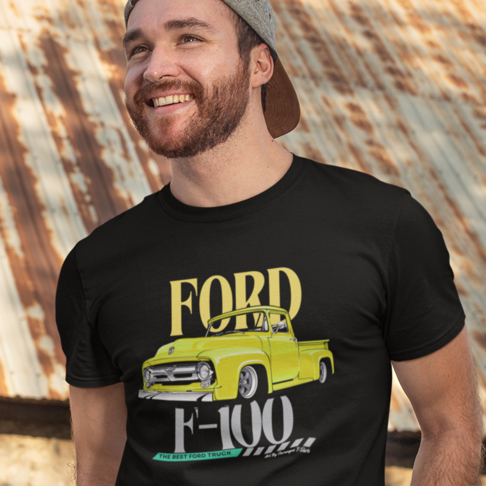 Camiseta Quality Ford F100 Estampa Frontal - Unissex