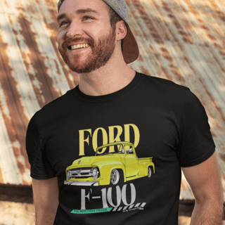 Camiseta Quality Ford F100 Estampa Frontal - Unissex