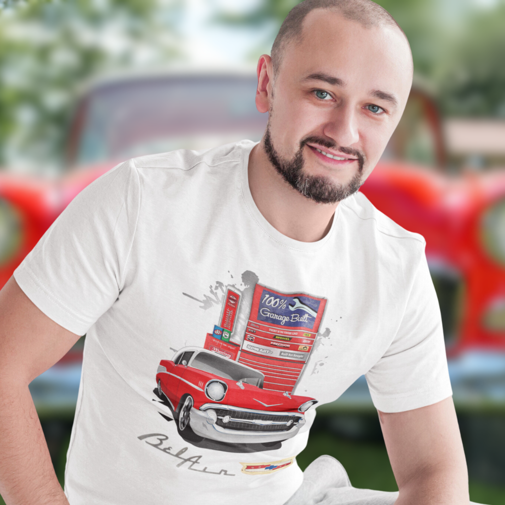 Camiseta Quality Chevrolet Belair 1957 Estampa Frontal -  Unissex