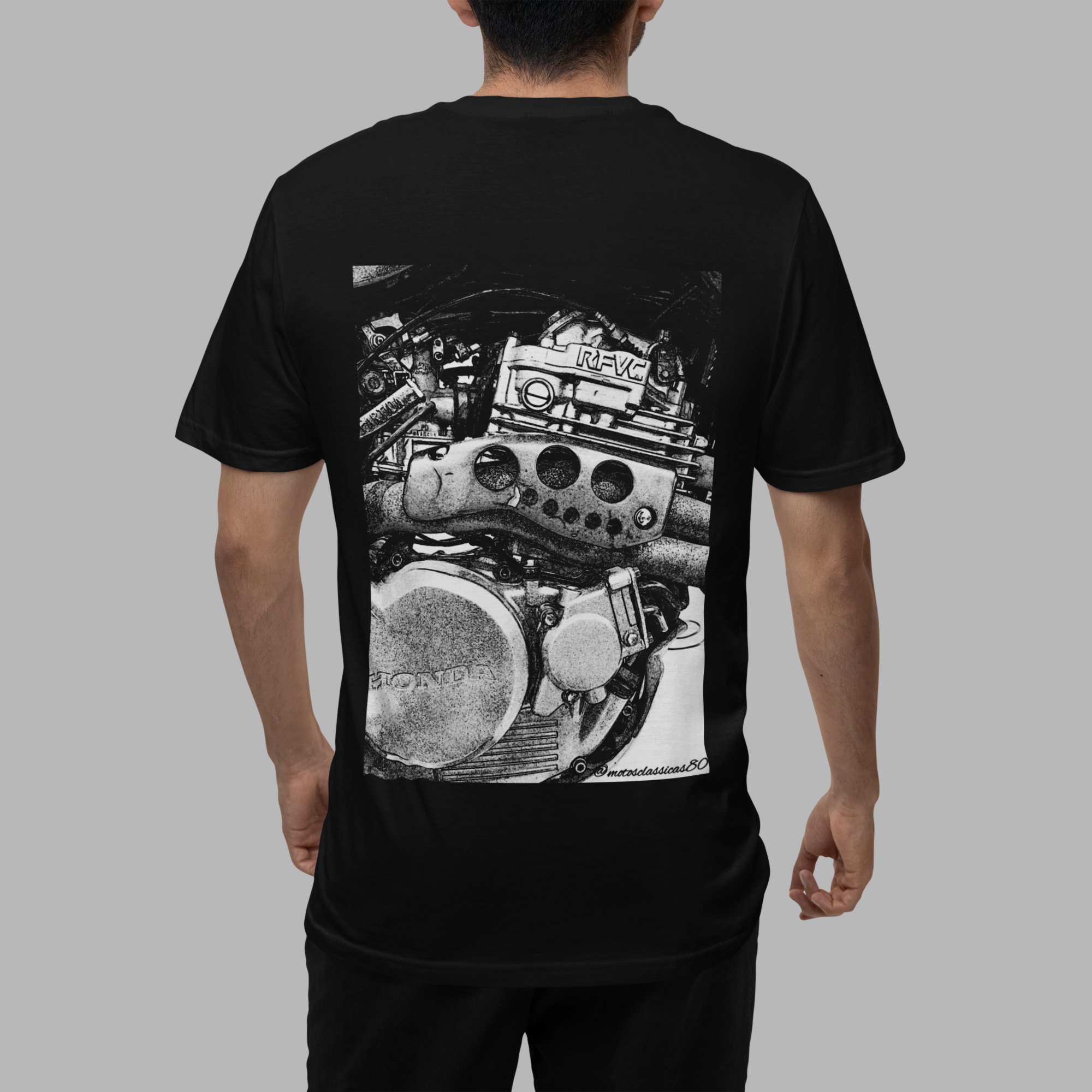 Nome do produto: Camiseta Sketch Series - Motor RFVC - estampa nas costas