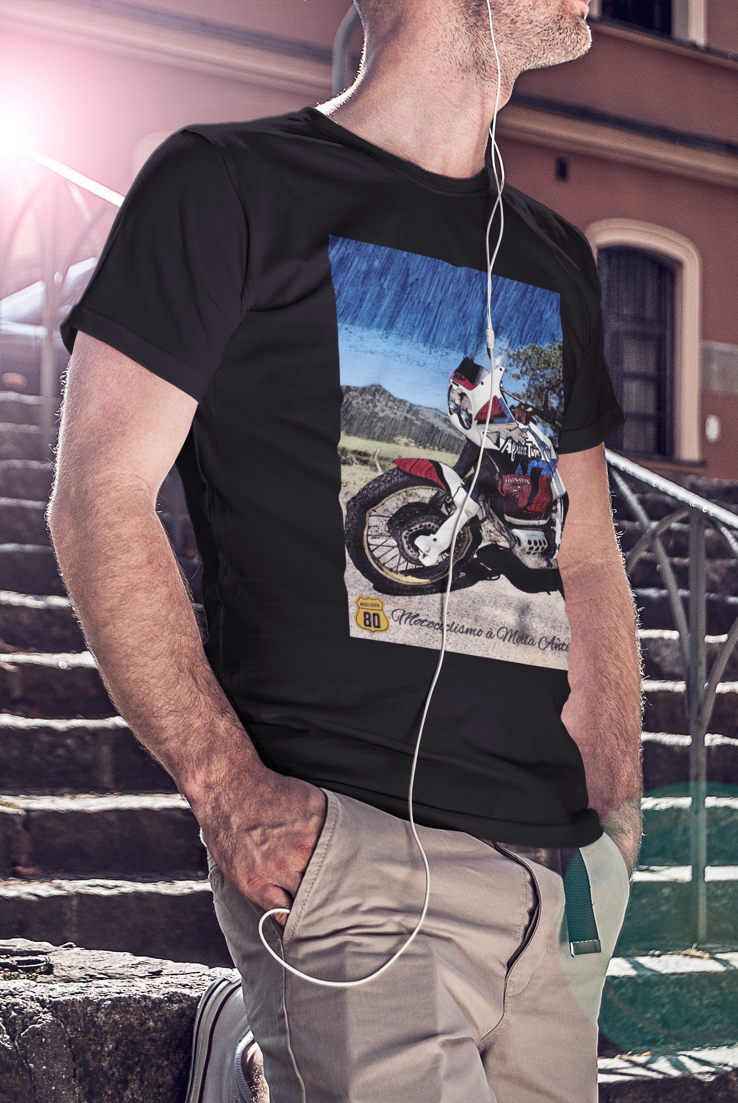 Nome do produto: Camiseta Africa Twin 750 à lápis