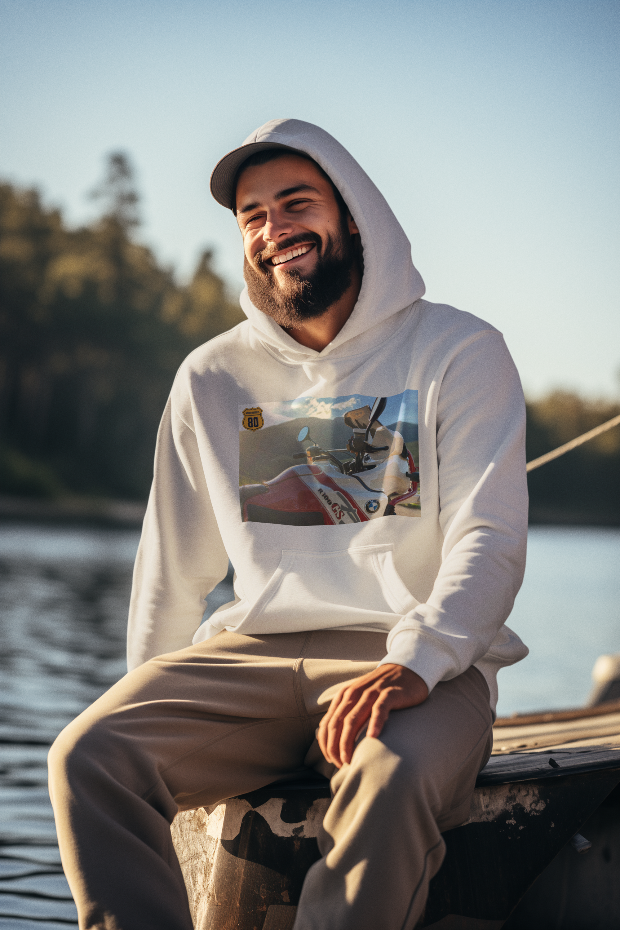 Nome do produto: Moleton com capuz R100GS Paris Dakar