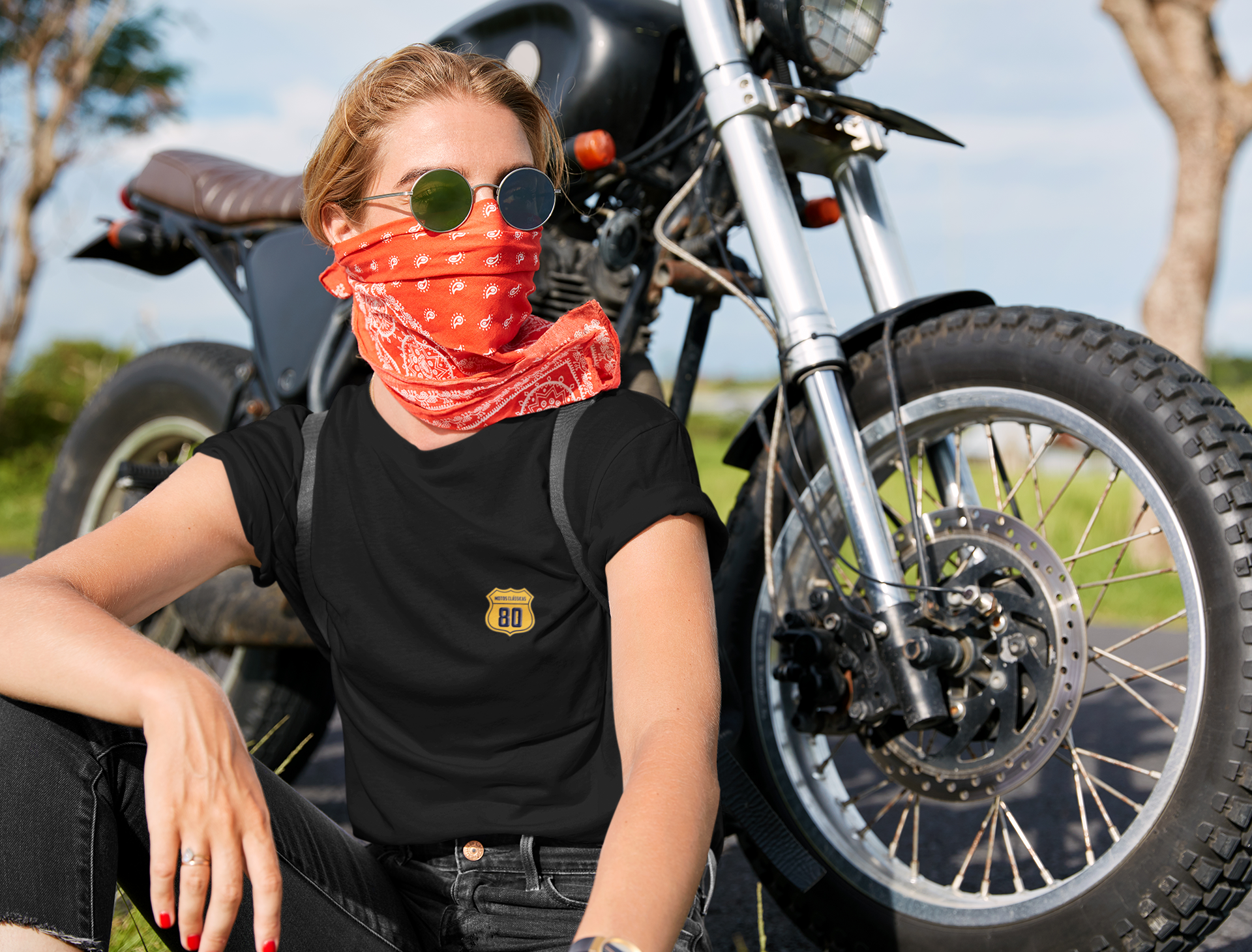 Nome do produto: Camiseta Feminina Motos Clássicas 80