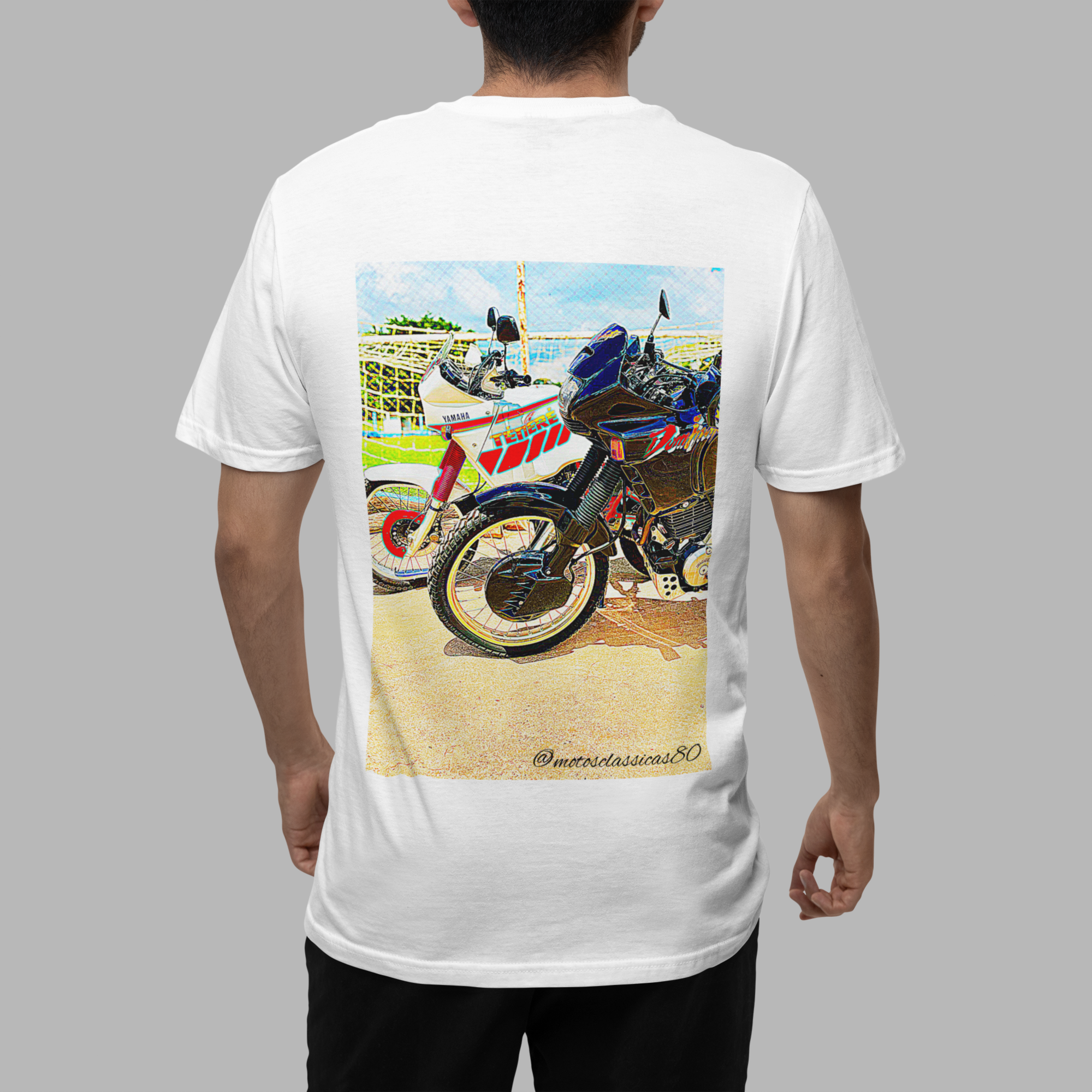 Nome do produto: Camiseta Sketch Series - Dominator e Ténéré - Estampa nas costas