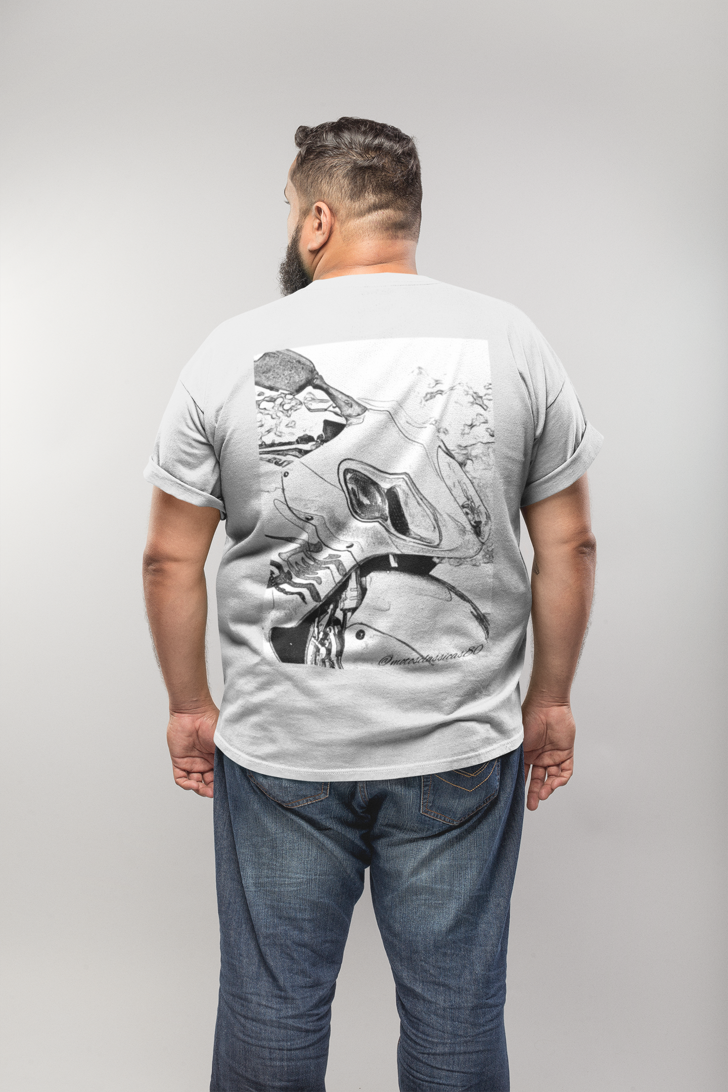 Nome do produto: Camiseta Plus Riders Sketch Hayabusa estampa nas costas