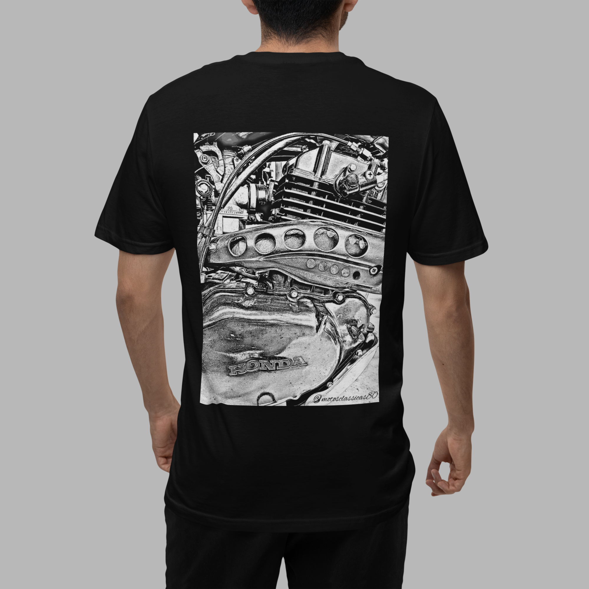 Nome do produto: Camiseta Sketch Series - Motor XL 250R - estampa nas costas