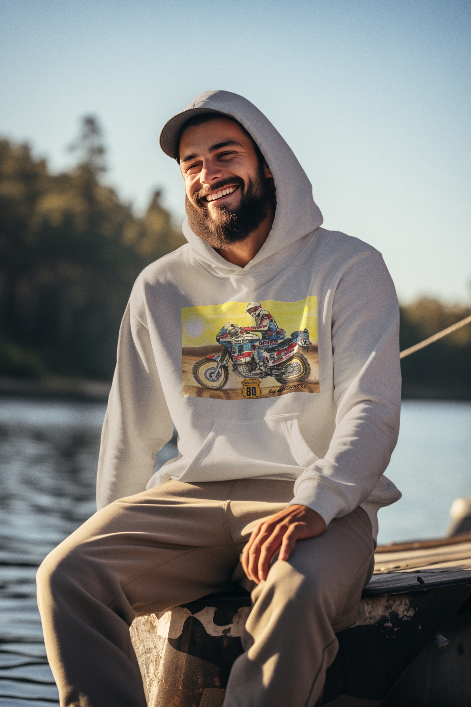 Nome do produto: Moleton com capuz Africa Twin by Nello Petry