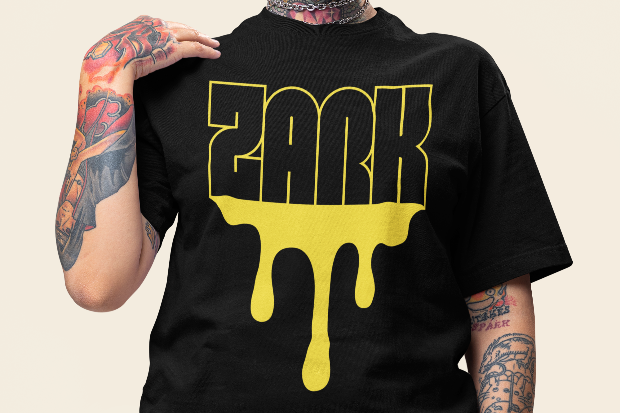 Nome do produto: Camiseta Oversized COLORS Zark Paint