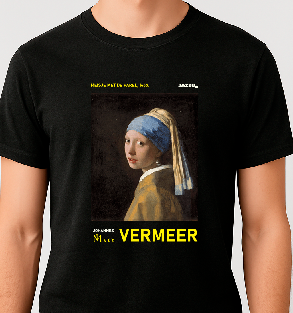 Camiseta Moça do Brinco de Pérola Vermeer - Jazzu®