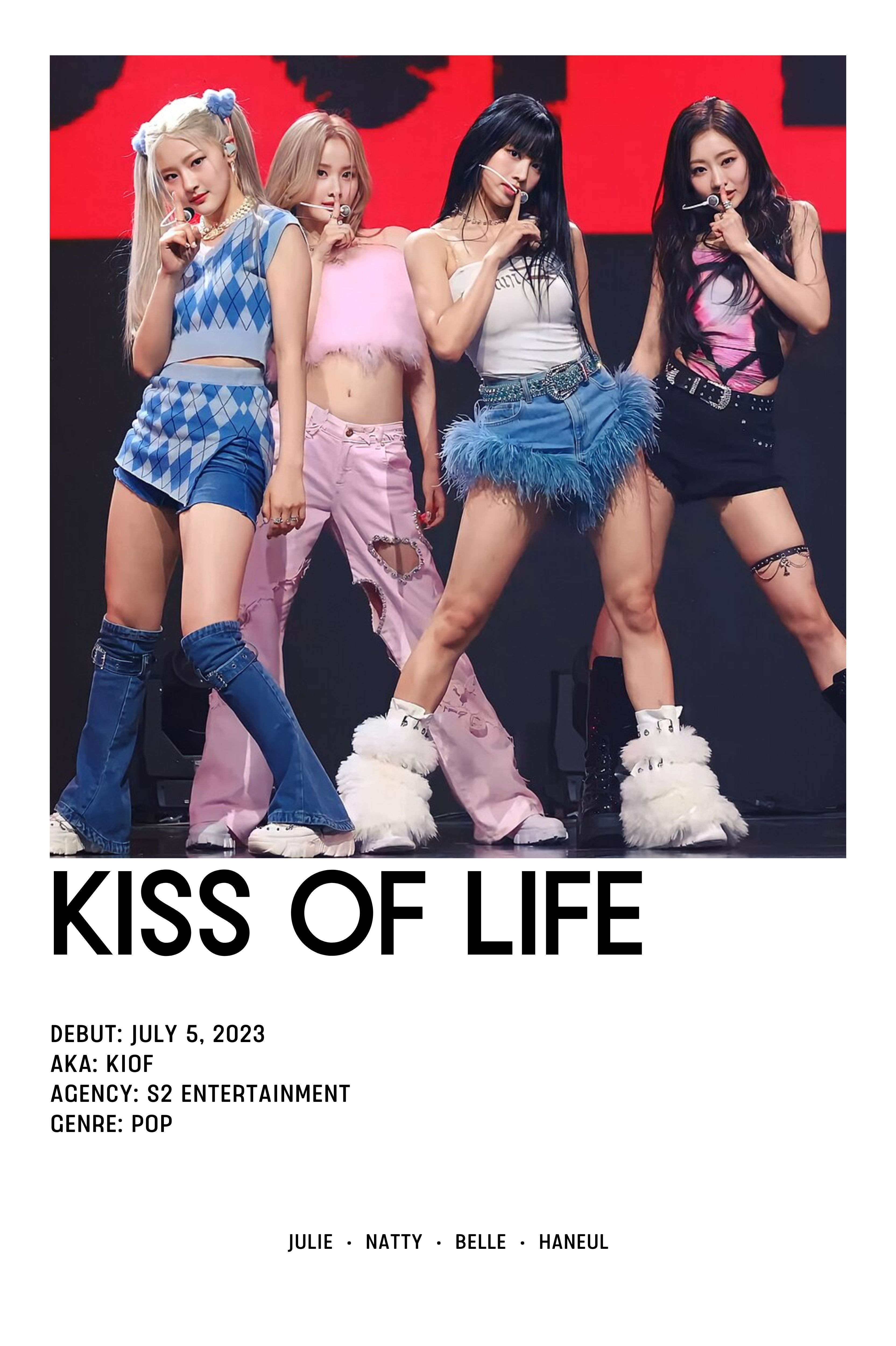 Nome do produto: POSTER KISS OF LIFE 
