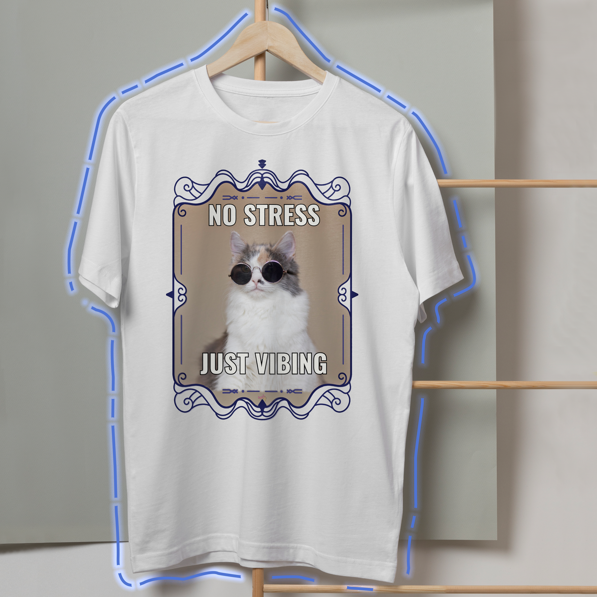 No Stress, Just Vibing Cat